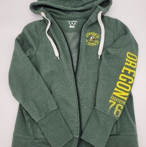 Oregon Ducks zip sweater M